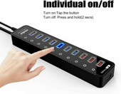 Rozgałęźnik HUB 11x USB + 4 porty Fast Charge 2.4A Atolla – zdjęcie 4