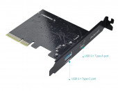 Karta PCIe Gen 2 USB 3.1 PORTY TYP-C TYP-A 10Gbp/s DODOCOOL DC22 – zdjęcie 5