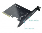 Karta PCIe Gen 2 USB 3.1 PORTY TYP-C TYP-A 10Gbp/s DODOCOOL DC22 – zdjęcie 6