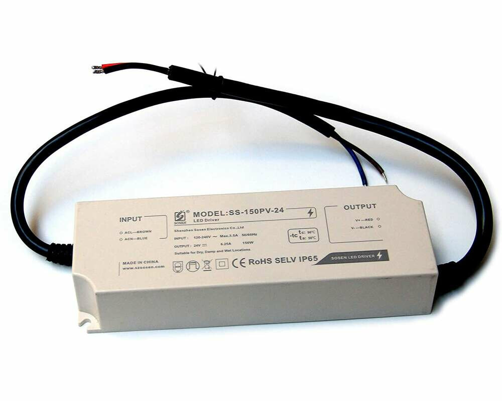 Zasilacz stałoprądowy Sosen 150W 24V IP65 6,25A