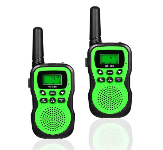 Krótkofalówka Walkie Talkie HK-588 latarka UHF zielona