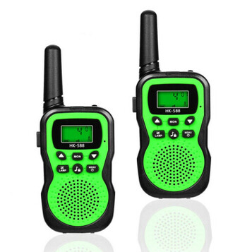 Krótkofalówka Walkie Talkie HK-588 latarka UHF zielona