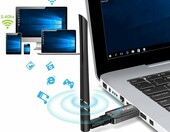 Karta sieciowa USB Aoyool 1200 Mbit/s 5,8G 2,4G Ethernet – zdjęcie 3