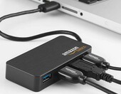 Koncentrator 4-portowy USB 3.0 z zasilaczem 5 V / 2,5 A AmazonBasics – zdjęcie 4