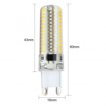 Żarówka LED G9 SMD 64 5W ciepła