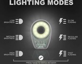 Lampa sportowa na rękę do roweru Trèsu Topia Twinkler LED żółty – zdjęcie 4