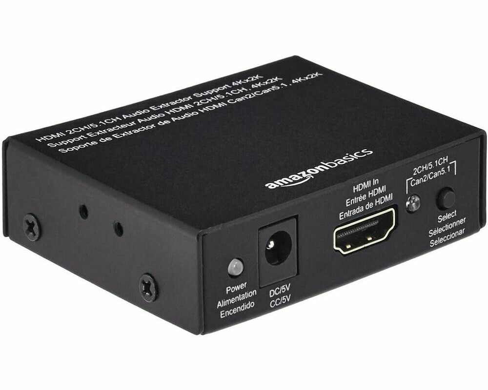 Konwerter HDMI do HDMI+audio RCA SPDIF 4K AmazonBasics
