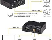 Konwerter HDMI do HDMI+audio RCA SPDIF 4K AmazonBasics – zdjęcie 3