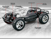 Zdalnie sterowany samochód TOZO Off-Road 1:12 50KM/H 4x4 2.4GHz – zdjęcie 5