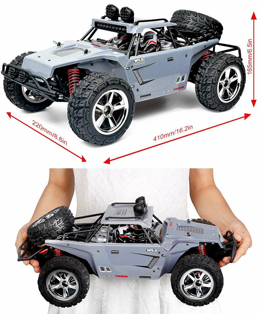 Zdalnie sterowany samochód TOZO Off-Road 1:12 50KM/H 4x4 2.4GHz szary
