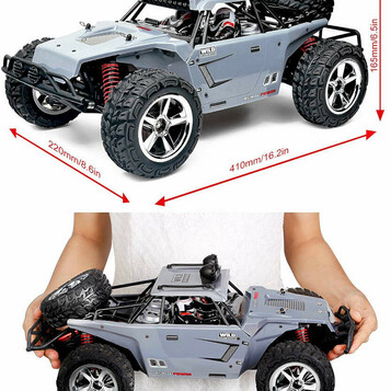 Zdalnie sterowany samochód TOZO Off-Road 1:12 50KM/H 4x4 2.4GHz szary