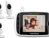 Niania elektroniczna IP HelloBaby HB32 3,2 LCD 3 kamery – zdjęcie 1