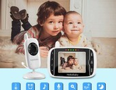 Niania elektroniczna IP HelloBaby HB32 3,2 LCD 3 kamery – zdjęcie 2