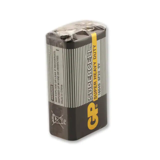 BATERIA 9V GP SUPERCELL 1604S 6F22