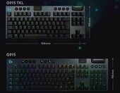 Klawiatura gamingowa Logitech G915 TKL LIGHTSPEED Clicky RGB FR – zdjęcie 4