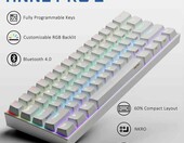 Klawiatura gamingowa Obins Anne Pro 2 Blue Biała – zdjęcie 2