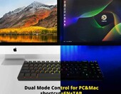 Klawiatura gamingowa czarna DREVO Calibur V2 TE RGB 60% Brown – zdjęcie 4