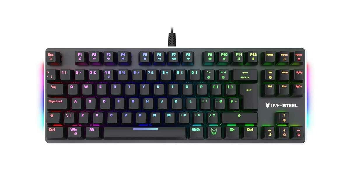 Klawiatura mechaniczna Oversteel TITANIUM TKL RGB Red