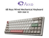 Mechaniczna gamingowa EPOMAKER AKKO 3068 MX Cherry Brown – zdjęcie 2