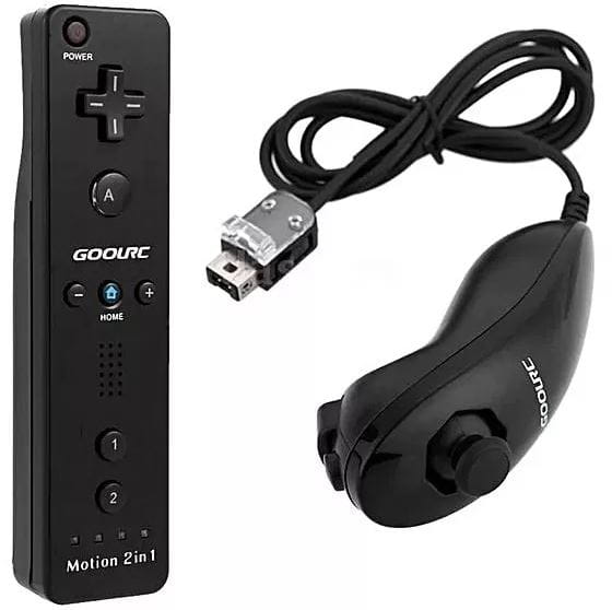 Kontrolery do Nintendo Wii Motion Plus 2in1 BLACK