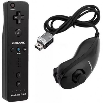 Kontrolery do Nintendo Wii Motion Plus 2in1 BLACK (używany)
