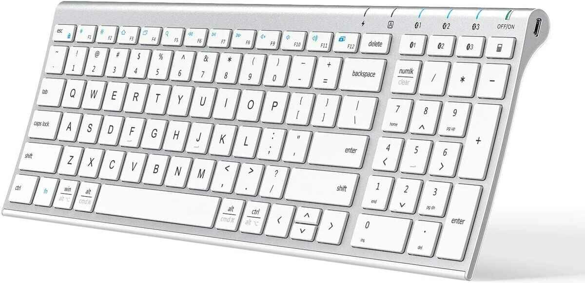 Klawiatura iClever IC-BK10 Bluetooth 5.1 iOS Windows QWERTY