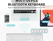Klawiatura iClever IC-BK10 Bluetooth 5.1 iOS Windows QWERTY – zdjęcie 2