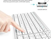 Klawiatura iClever IC-BK10 Bluetooth 5.1 iOS Windows QWERTY – zdjęcie 3