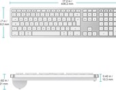 Klawiatura Omoton KB515 Bluetooth Apple MacBook iMac QWERTY – zdjęcie 3