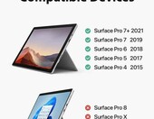 Klawiatura Inateck KB02026 Surface Pro 7 BT5.0 QWERTZ – zdjęcie 2