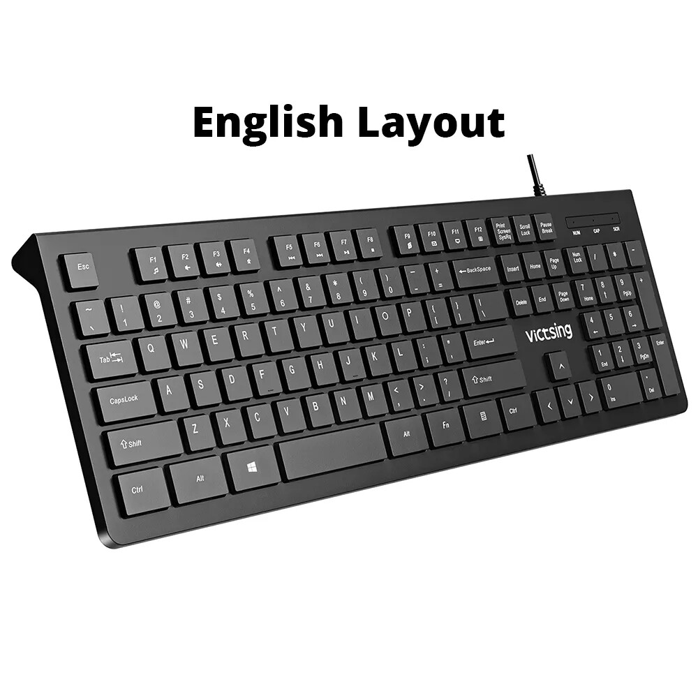 Klawiatura przewodowa biurowa VicTsing PC206A QWERTY