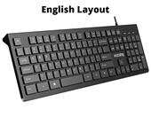 Klawiatura przewodowa biurowa VicTsing PC206A QWERTY – zdjęcie 1