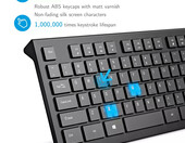 Klawiatura przewodowa biurowa VicTsing PC206A QWERTY – zdjęcie 3