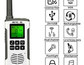 Walkie Talkie Krótkofalówka Retevis RT45 FRS PMR446 biała – zdjęcie 1