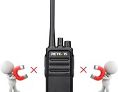 Krótkofalówka mini walkie talkie Retevis RT617 VOX czarna – zdjęcie 2