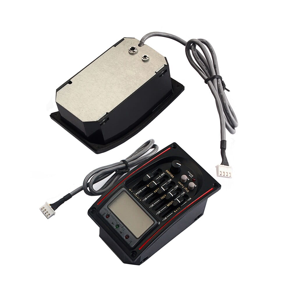 Korektor gitarowy 4-pasmowy EQ Preamp przedwzmacniacz LCD