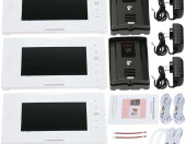 Zestaw wideofon domofon KKmoon S780-EU (3 monitory 2 rejestratory!) – zdjęcie 8