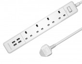 Mocna listwa zasilająca antyprzepięciowa 13A 4 USB DODOCOOL DC21UK – zdjęcie 3