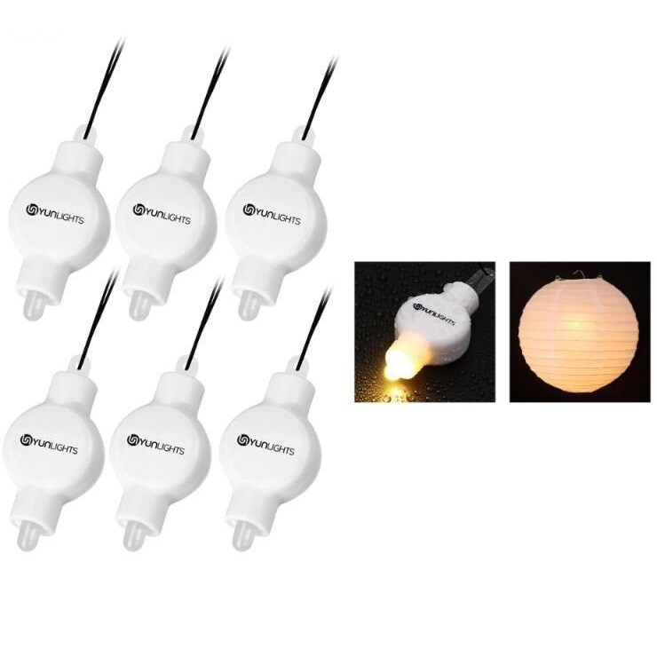 Mini wiszące latarenka LED światło na lampiopny papierowe balony