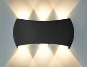 Kinkiet zewnętrzny 6W LED ciepły biały lampa ścienna 3000K IP65 – zdjęcie 1