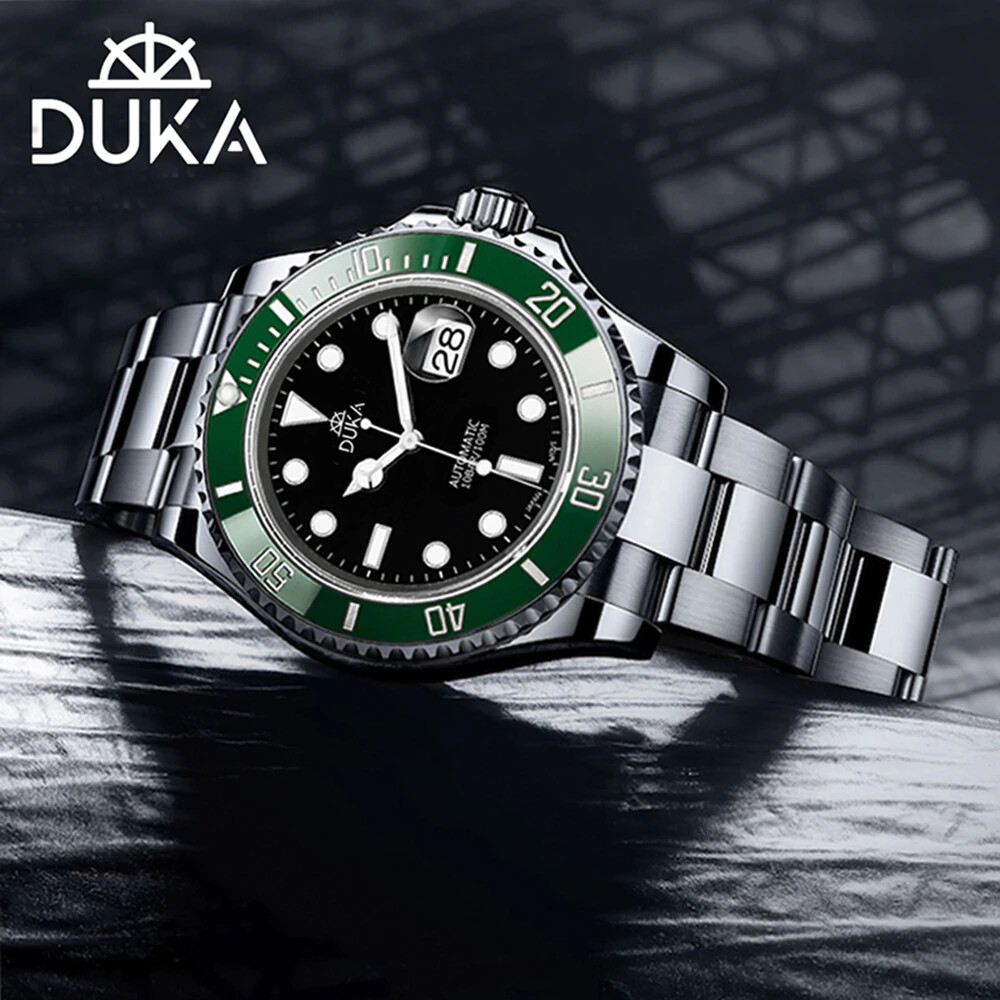 Zegarek mechaniczny DUKA 108 Dial NH35 Seiko zielony