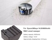Akumulator do odkurzacza Dyson 360eye 14,8V 6600mAh 360 ​​Eye RB01 – zdjęcie 2