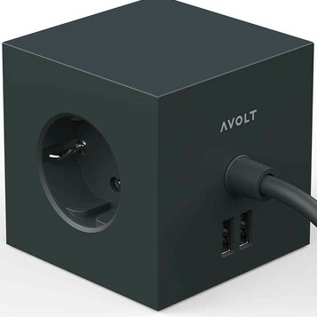 Gniazdko Avolt Square 1 Cube 3 gniazdami i 2 portami USB Stockholm