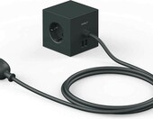 Gniazdko Avolt Square 1 Cube 3 gniazdami i 2 portami USB Stockholm – zdjęcie 2