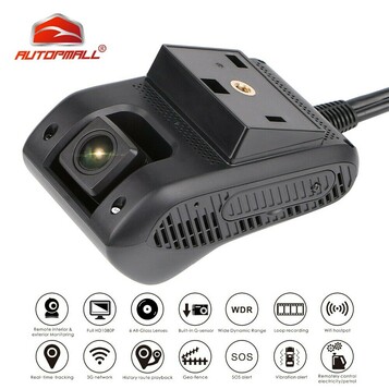 Wideorejestrator JC200 EdgeCam FHD czarna skrzynka SOS WiFi