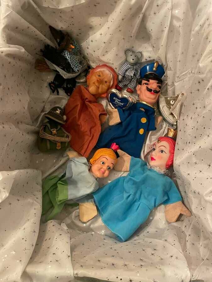 Lalki teatralne kukiełki zabawki zestaw 4