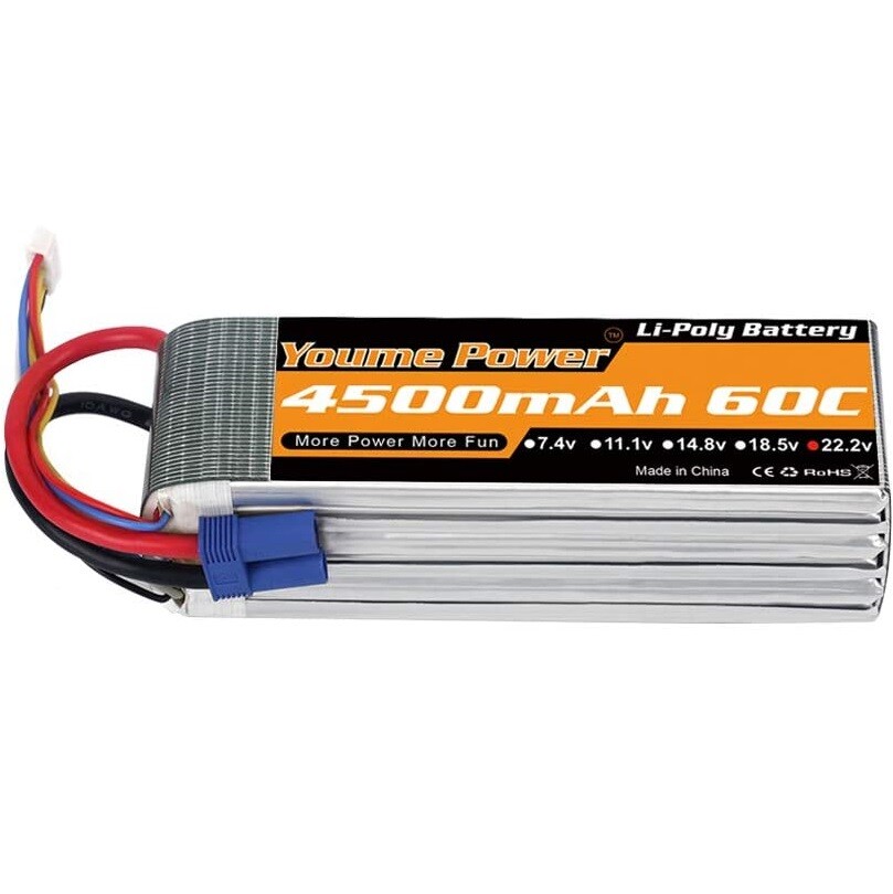 Akumulator dron samochód Youme 6S Lipo 22,2V 4500 mAh 60C
