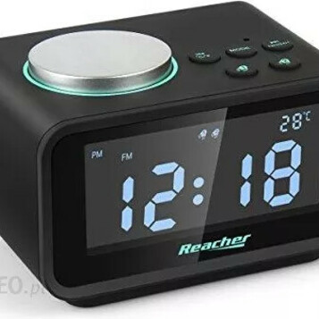 Radiobudzik z podwójnym zamkiem Reacher K2 Digital FM LCD Dual USB