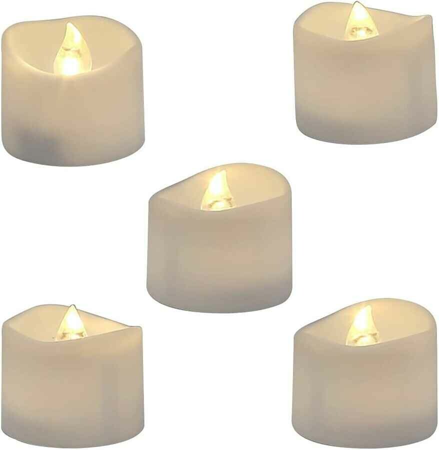 Elektryczne migoczące świeczki Homemory 12 świec LED bezpłomieniowych 3,8 cm