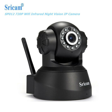 Kamera wewnętrzna IP Sricam SP012 WiFi 720P P2P SD czarny